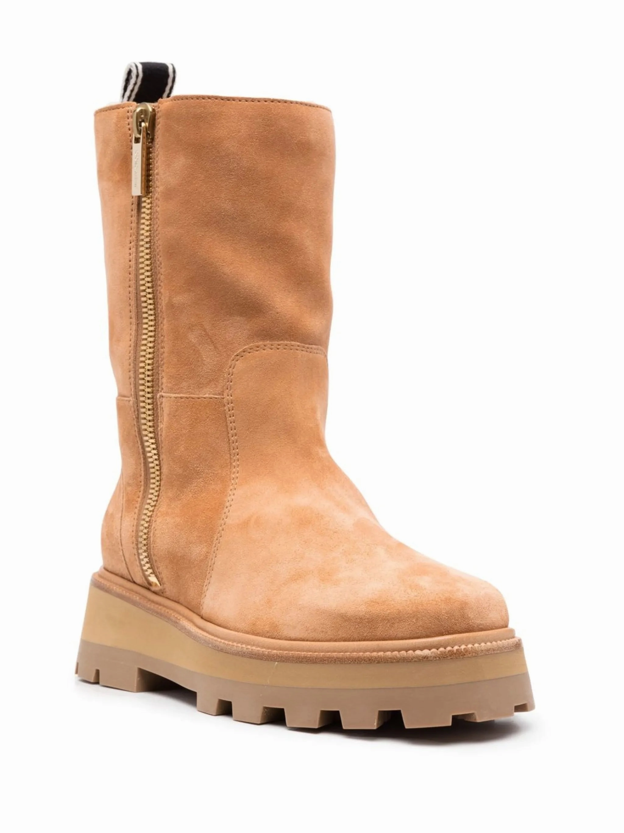 Bayu chunky sole boots Wide Fit Ankle Boots