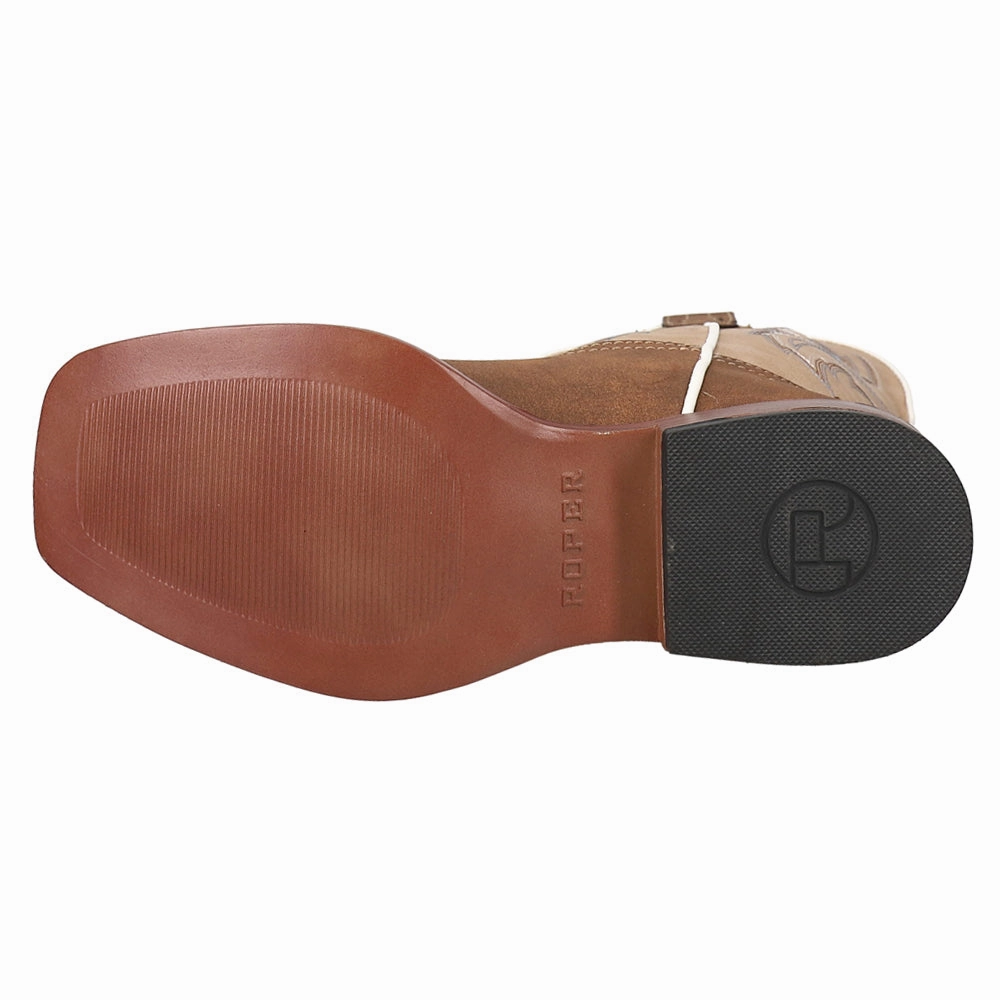 Forsake Boots Eastwood Eastwood Square Toe Cowboy Boots (Big Kid)