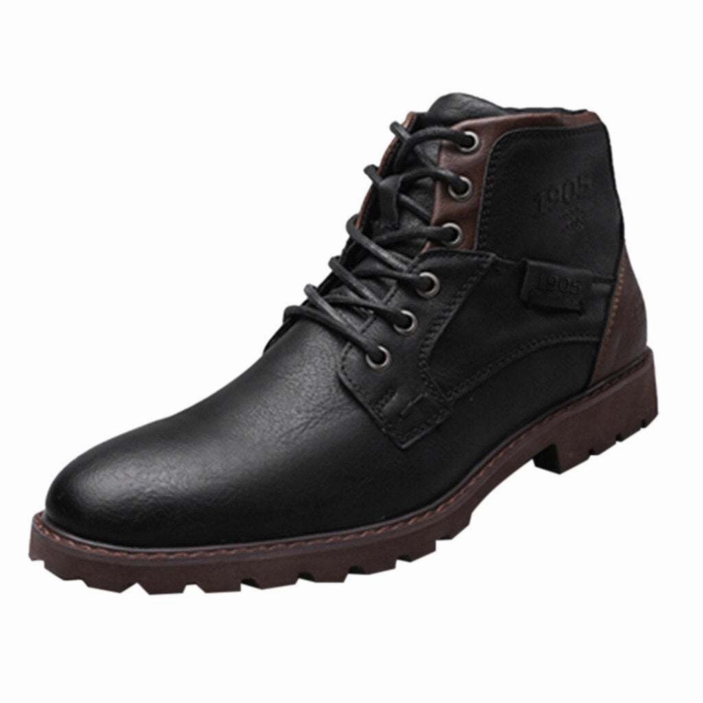 West Louis Retro High-Top Real Fashion Boots Antelope Ankle Boots