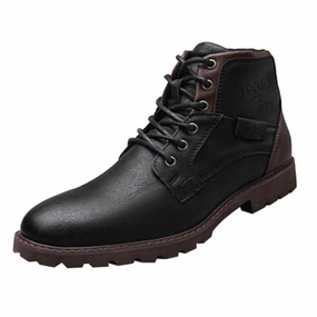 West Louis Retro High-Top Real Fashion Boots Ankle Boots For Women Small Heel