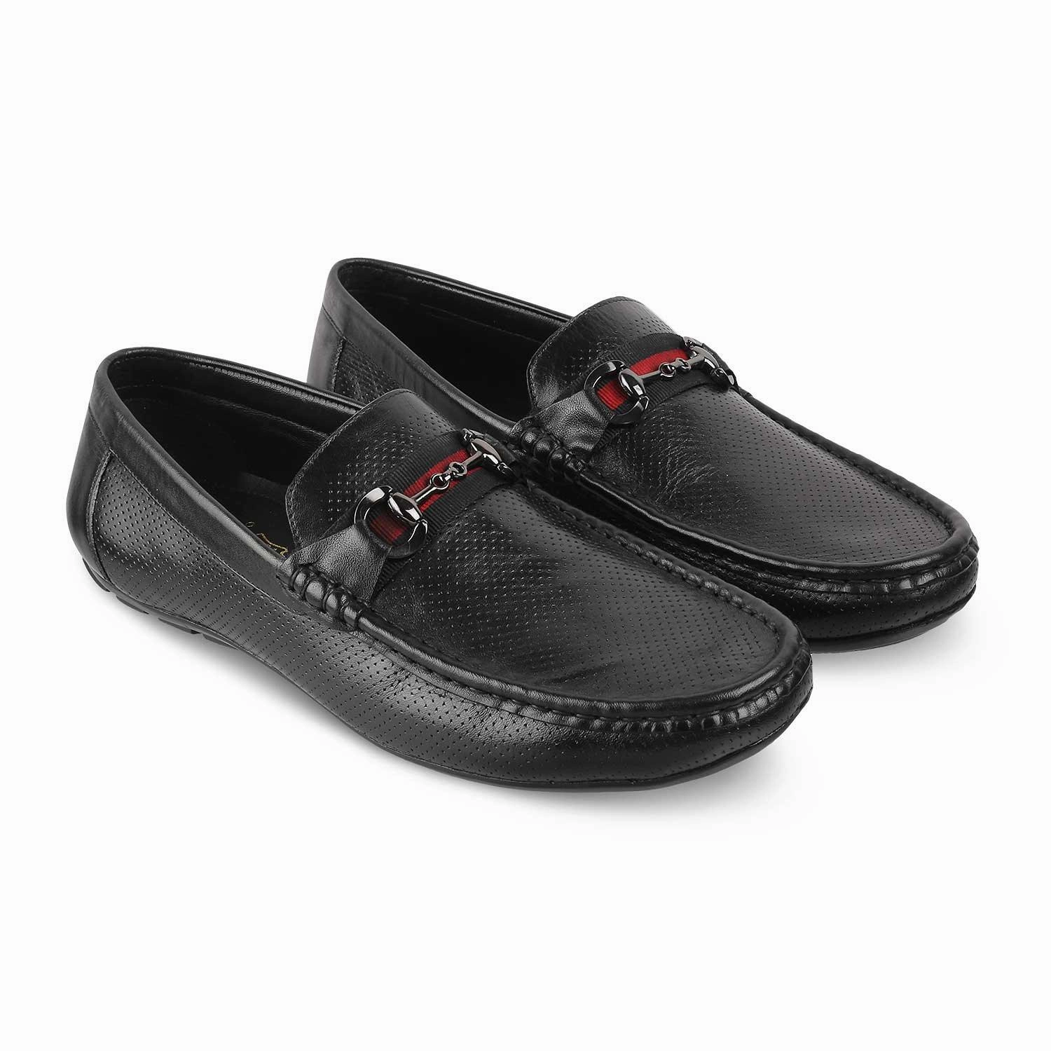 The Rottervam Black Mens Driving Leather Loafer Loafers Dr Martens