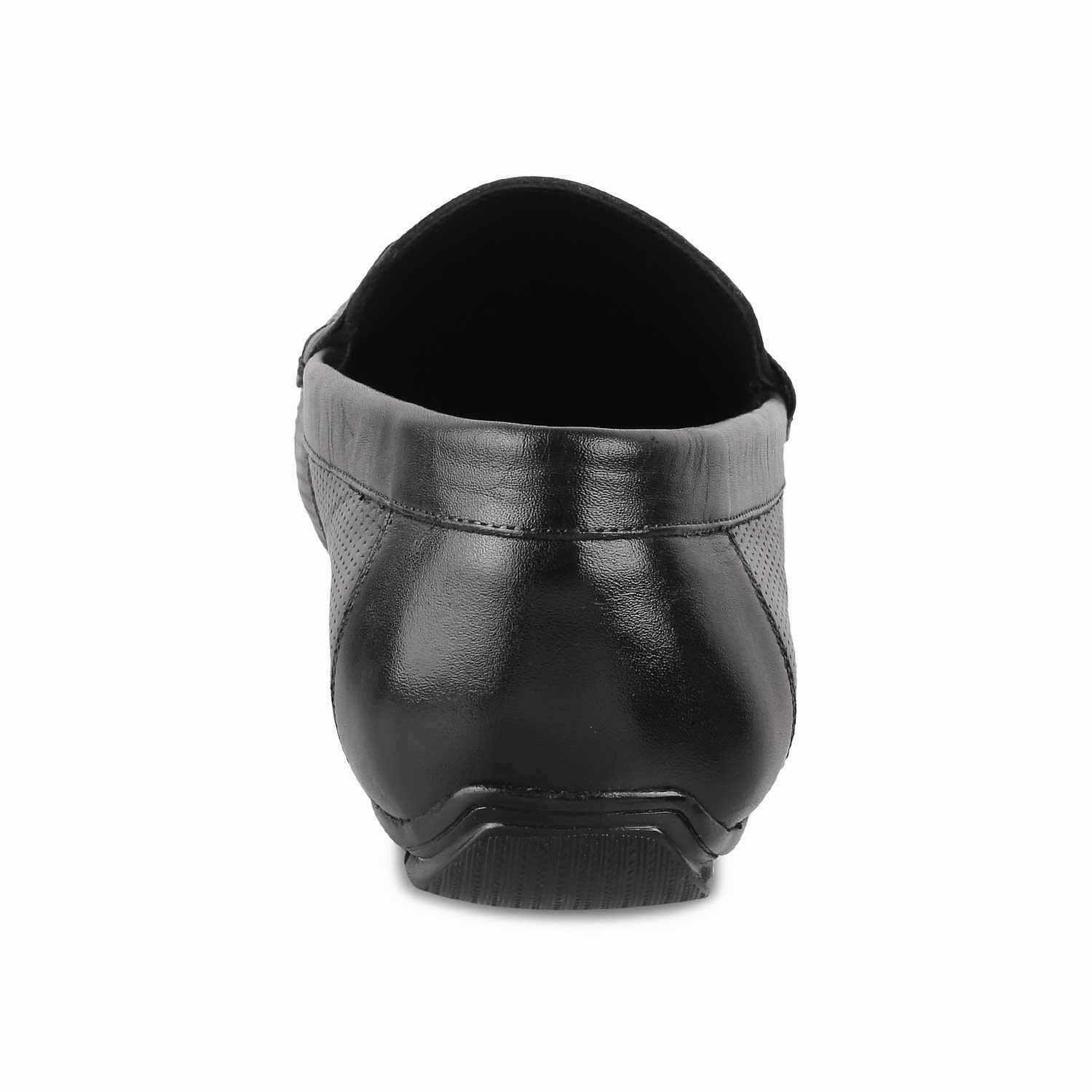 Blakc Loafers The Rottervam Black Mens Driving Leather Loafer