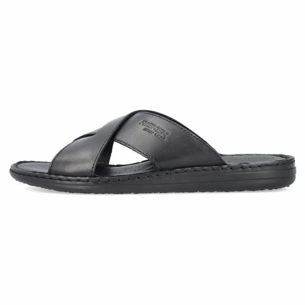 Comfy Walk Sandals Rieker Christoph 52 Black Slide (Men's)