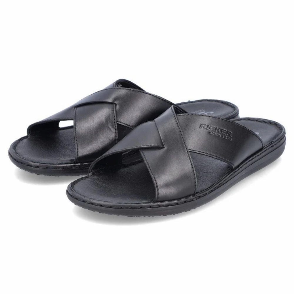 Rieker Christoph 52 Black Slide (Men's) Sandals Key West Florida