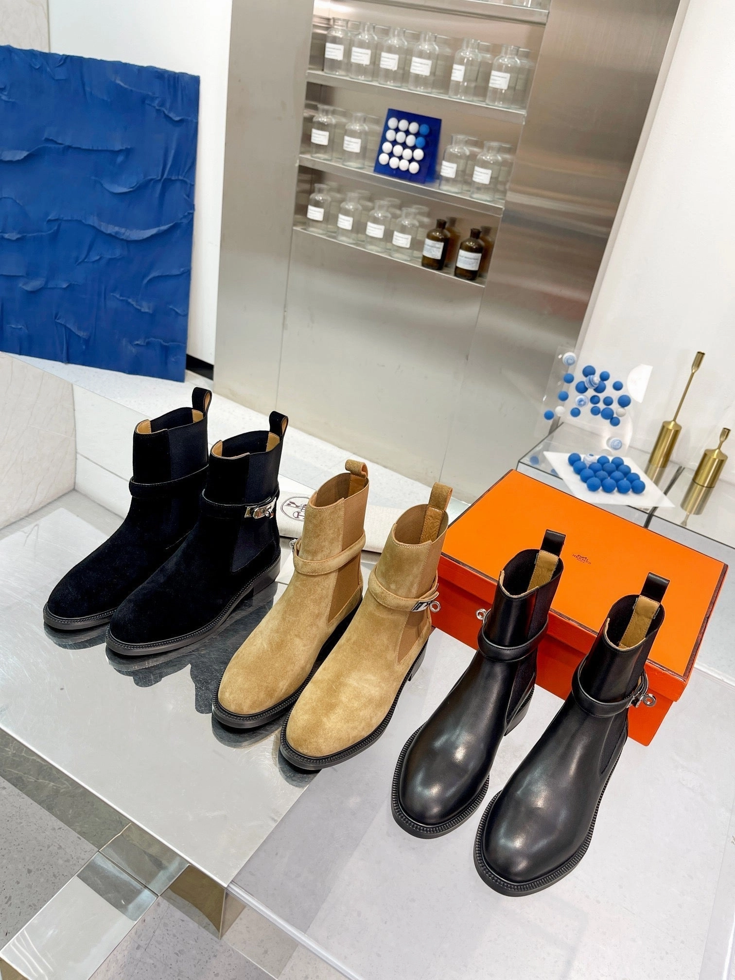 Crop Pants With Ankle Boots SE1238 H Ankle Boots / Size5-10