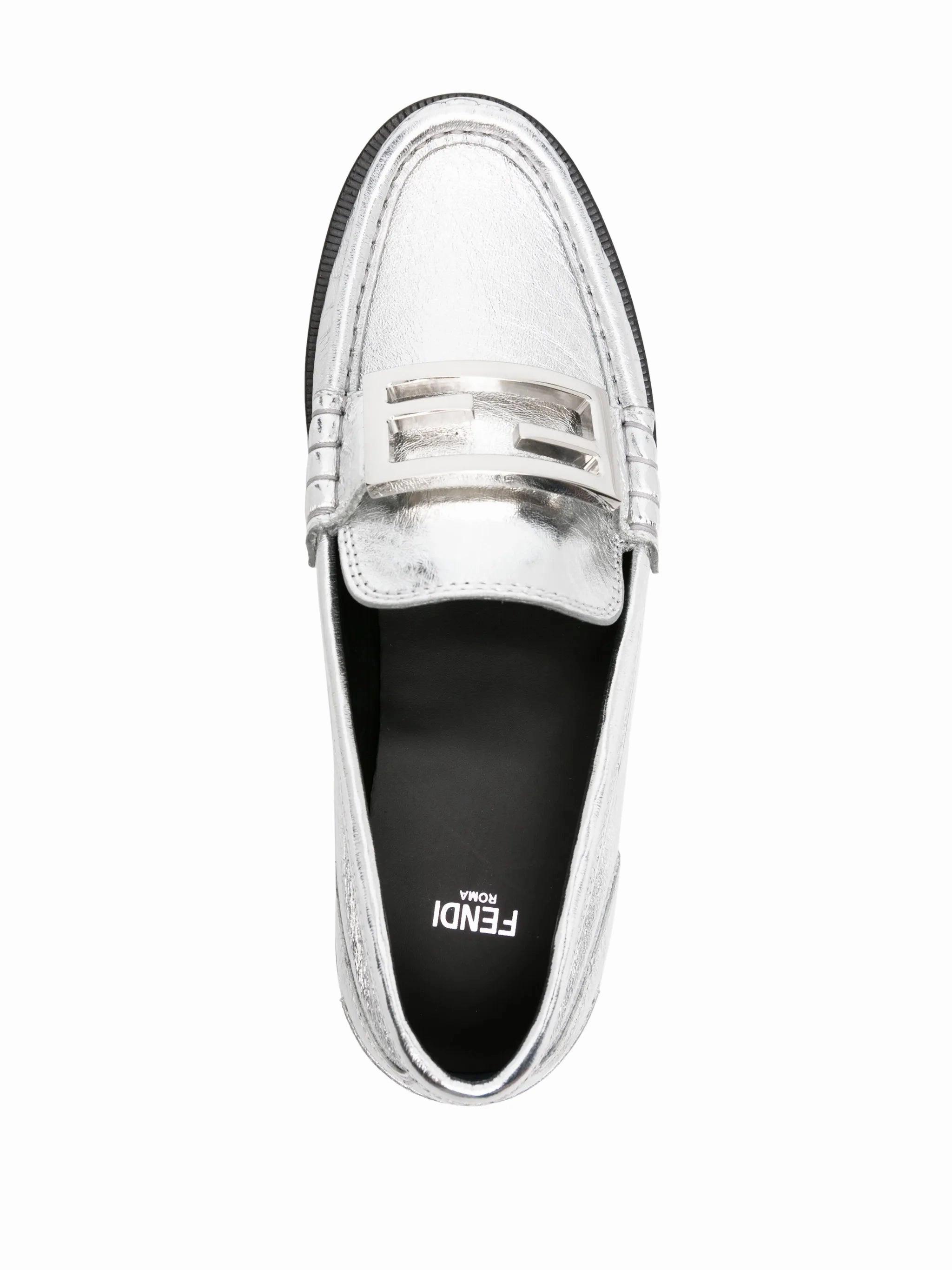 Baguette metallic leather loafers Lk Bennett Loafers