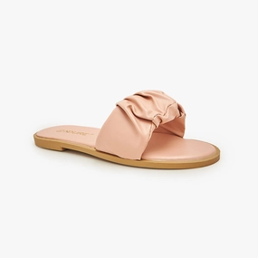 Bear Slippers With Claws Ruffles Slides