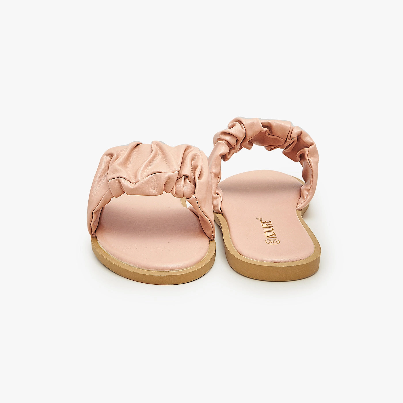 Ladies Velcro Slippers Ruffles Slides