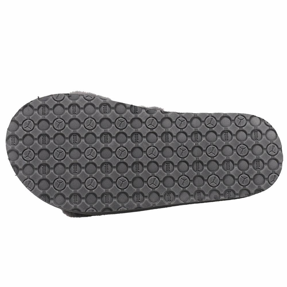 Strappy Low Heel Sandals Fluff Slide Slippers (Little Kid-Big Kid)