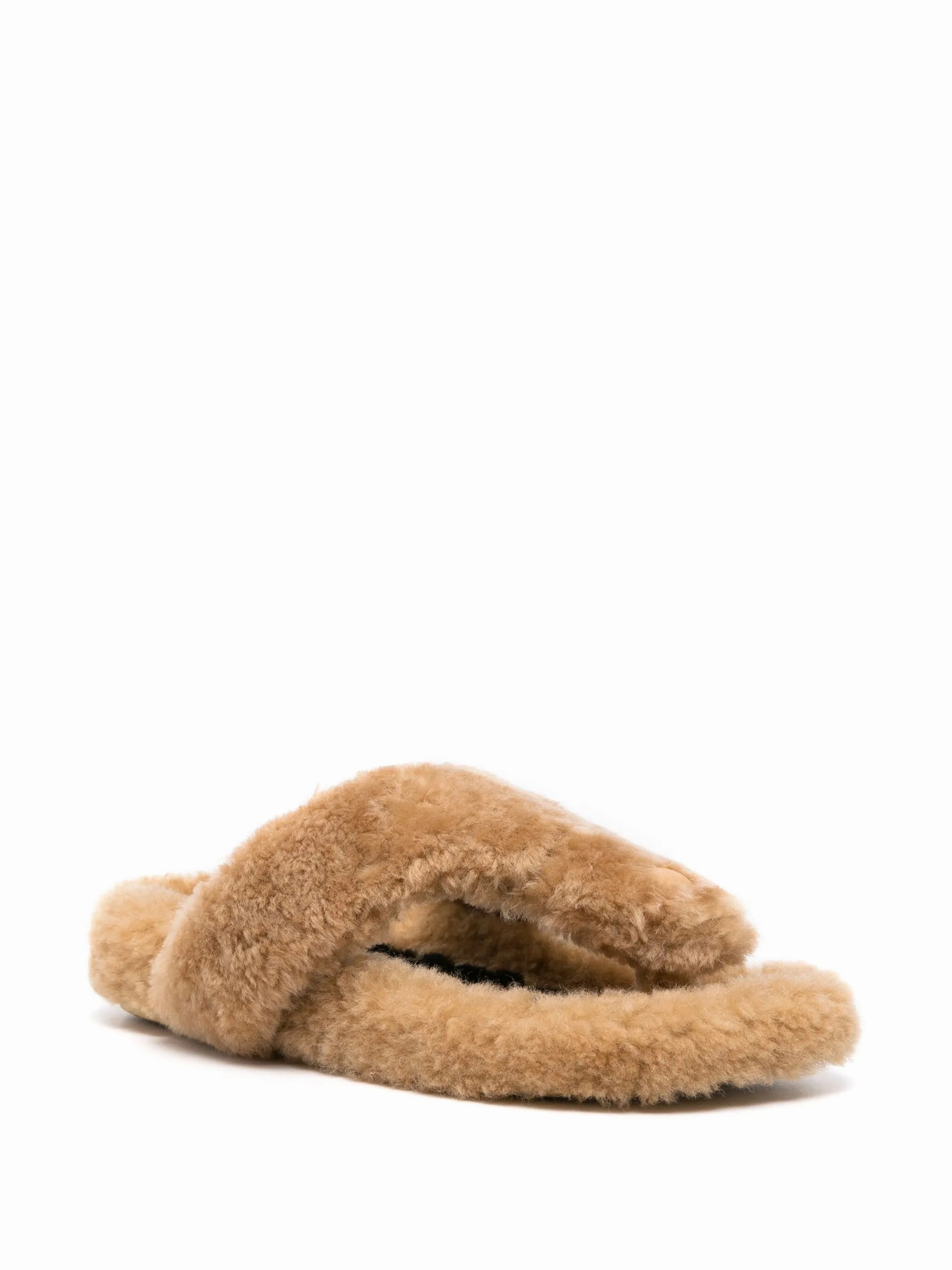 Recovery Slide Ease Toe post shearling sandals