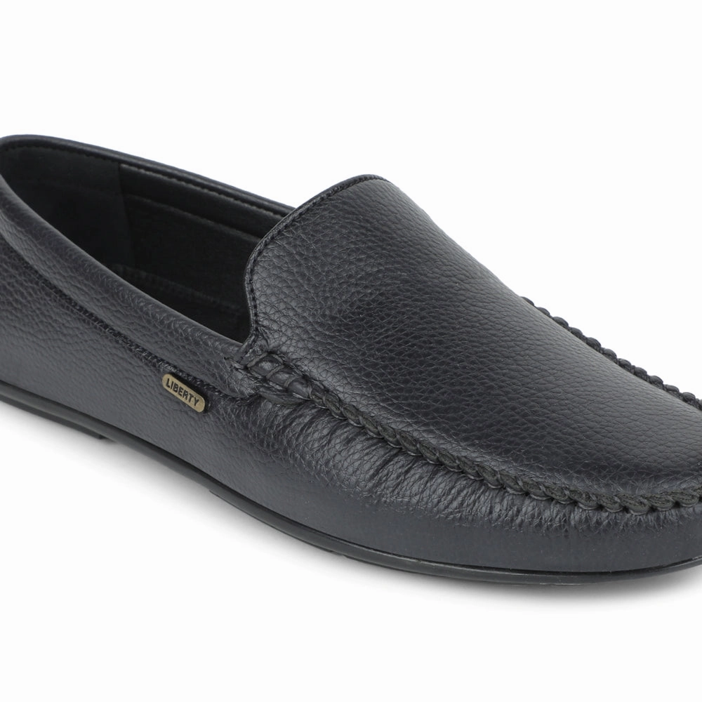 Fortune Navy Blue Casual Loafers For Men AVL-4 By Liberty Gh Bass And Co Loafers