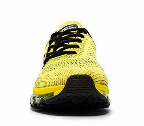 Onemix Air Running Shoes Light Gym Outdoor Walking Sneakers Yellow Black Size 8.5 DM US Nike Air Max Shoes 2013