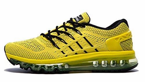 Nike Max Air Tennis Shoes Onemix Air Running Shoes Light Gym Outdoor Walking Sneakers Yellow Black Size 8.5 DM US