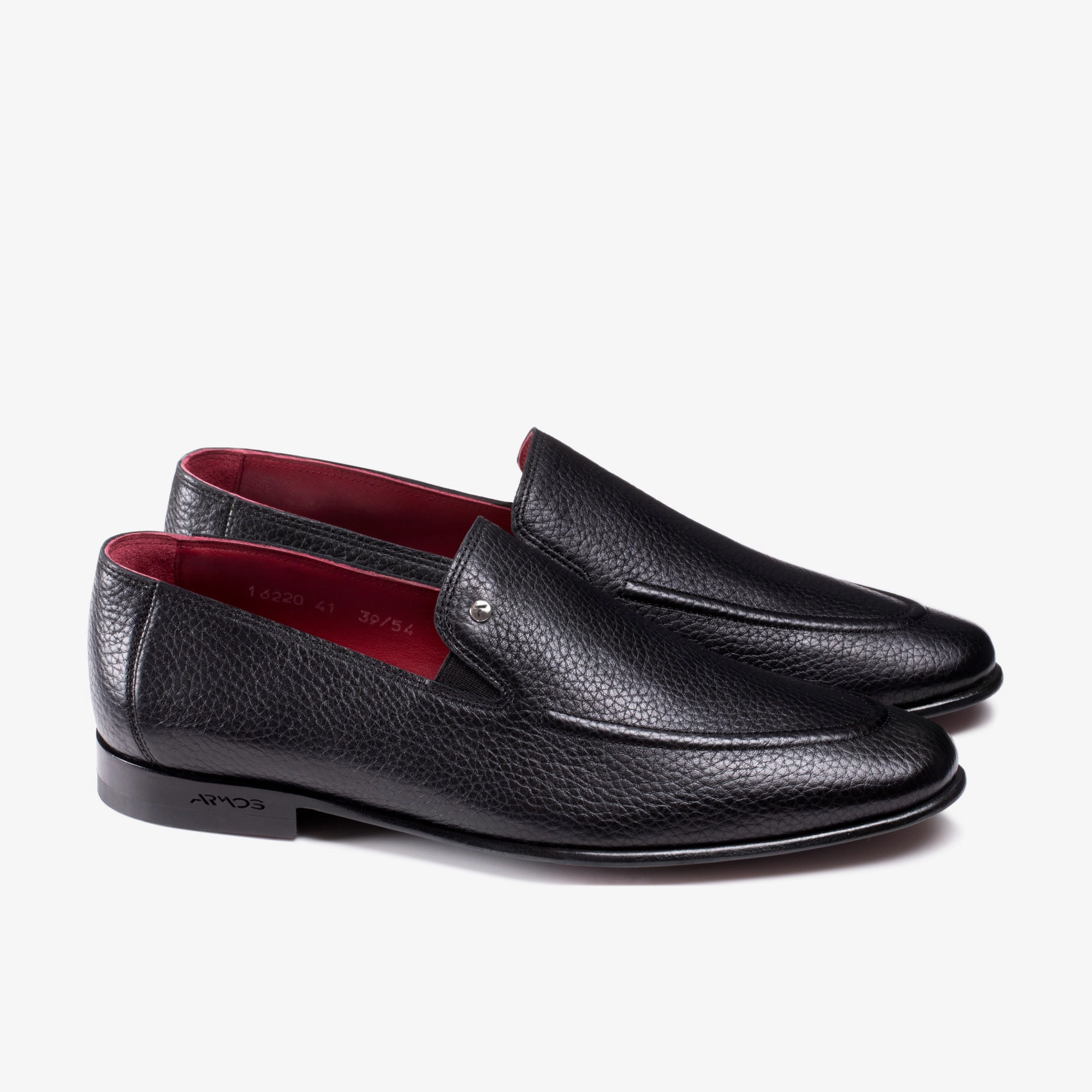 Tasseled Loafers Mens Black Deer Leather Loafer