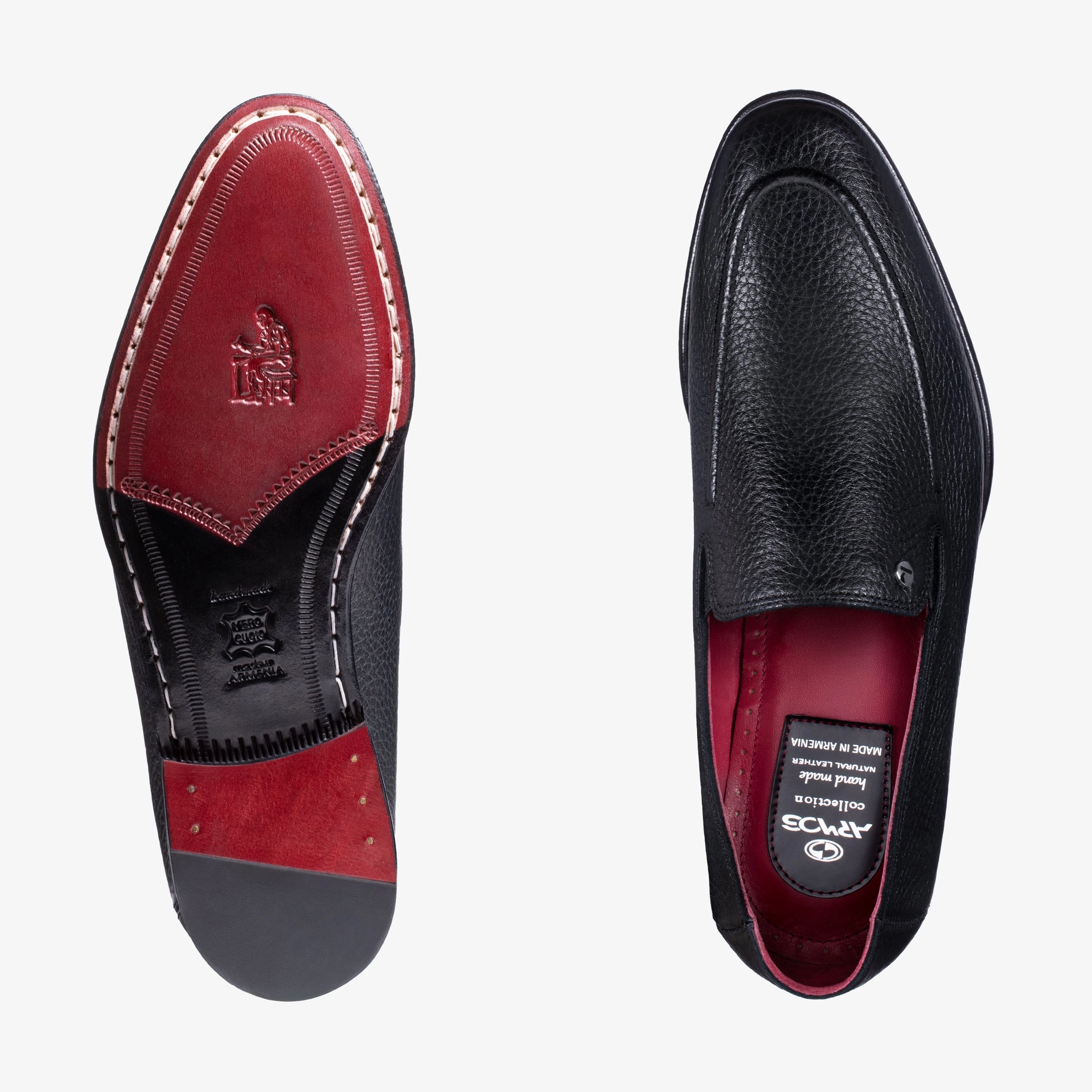 Mens Black Deer Leather Loafer Best Insoles For Loafers