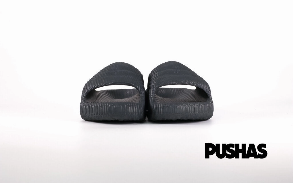 Adilette 22 Slides 'Carbon Black' (2022) Burst Slippers