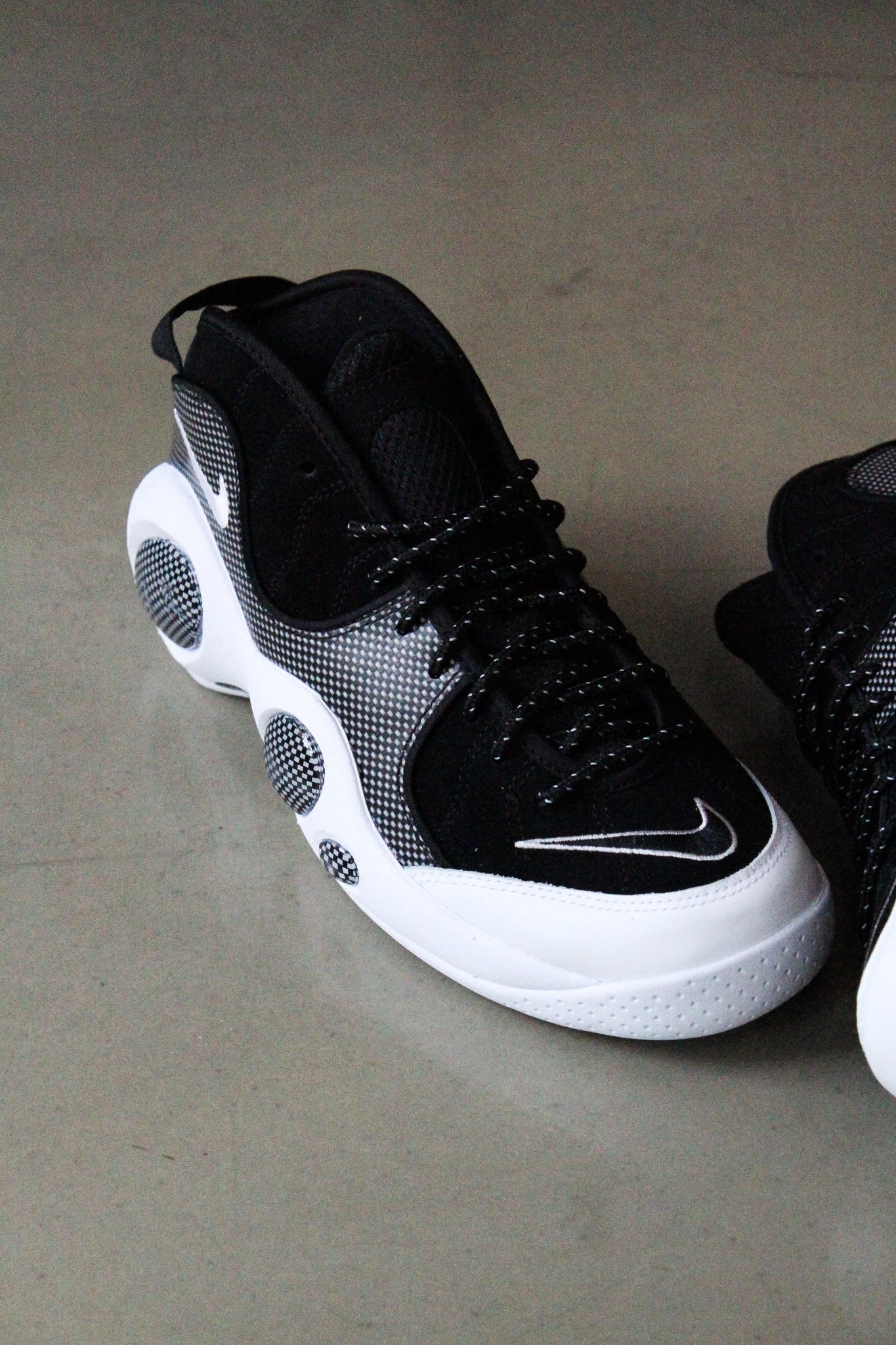 AIR ZOOM FLIGHT 95 "BLACK/METALLIC SILVER" Flyknit Nike Shoes