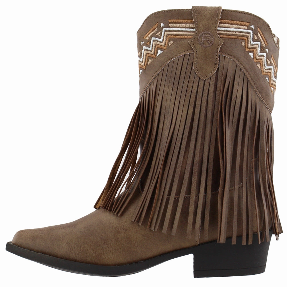 Discount Western Boots Fringes Snip Toe Cowboy Boots (Little Kid-Big Kid)