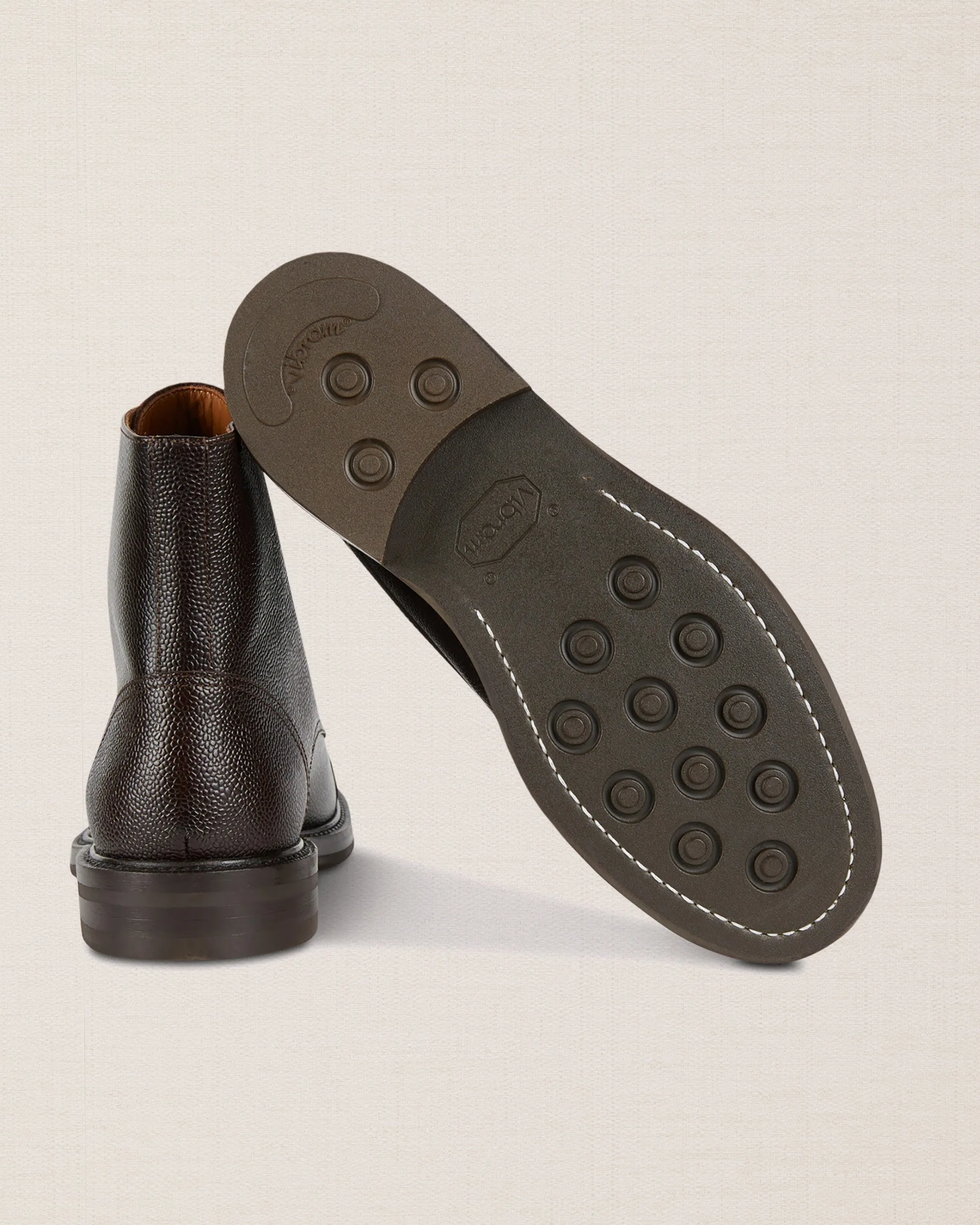 Fruttiroeu Short Heel Combat Boots