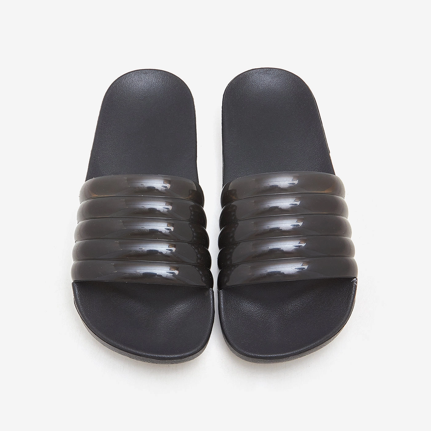 Basic Women's Slides Striped Slippers