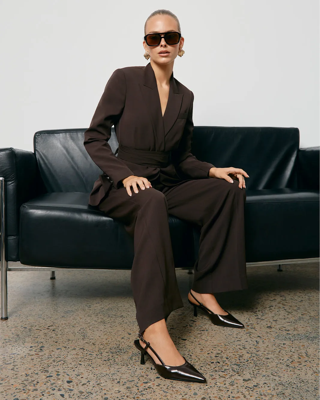 KYRIE - DARK CACAO SHINE 3 Inch High Heel Shoes