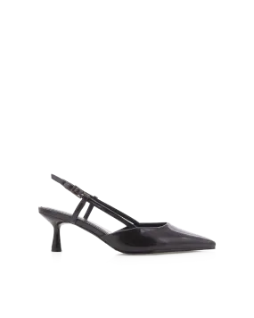 KYRIE - DARK CACAO SHINE Cork High Heel Wedges