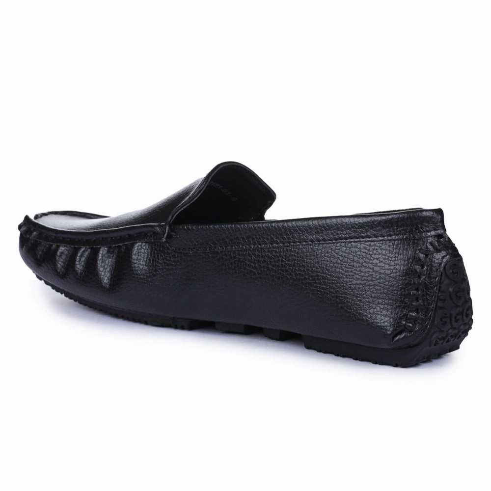 Loafers Narrow Width Gliders Black Casual Loafer Shoes For Men 2101-01 By Liberty