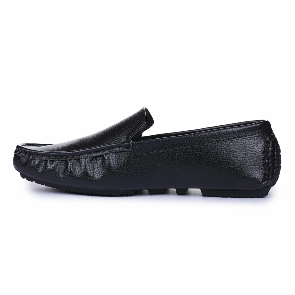 As 98 Loafers Gliders Black Casual Loafer Shoes For Men 2101-01 By Liberty