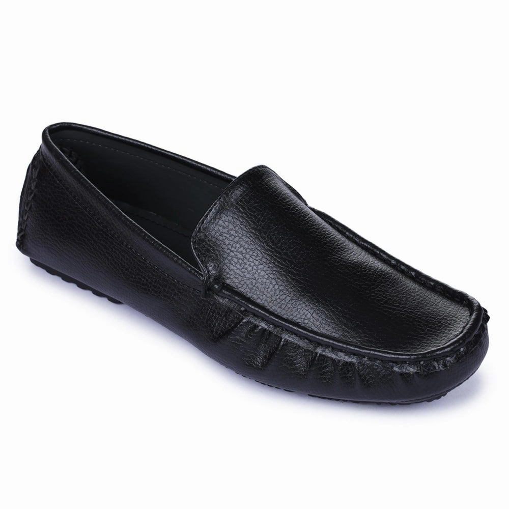 Gliders Black Casual Loafer Shoes For Men 2101-01 By Liberty Wearing Loafers In Winter