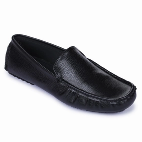 Gliders Black Casual Loafer Shoes For Men 2101-01 By Liberty Loafers Navy