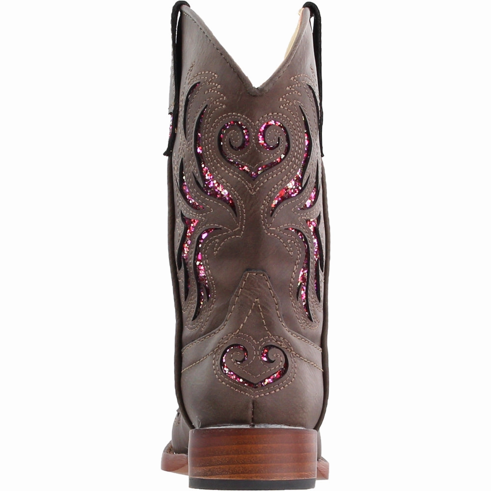 Glitter Breeze Square Toe Cowboy Boots (Little Kid-Big Kid) Minnetonka Boots