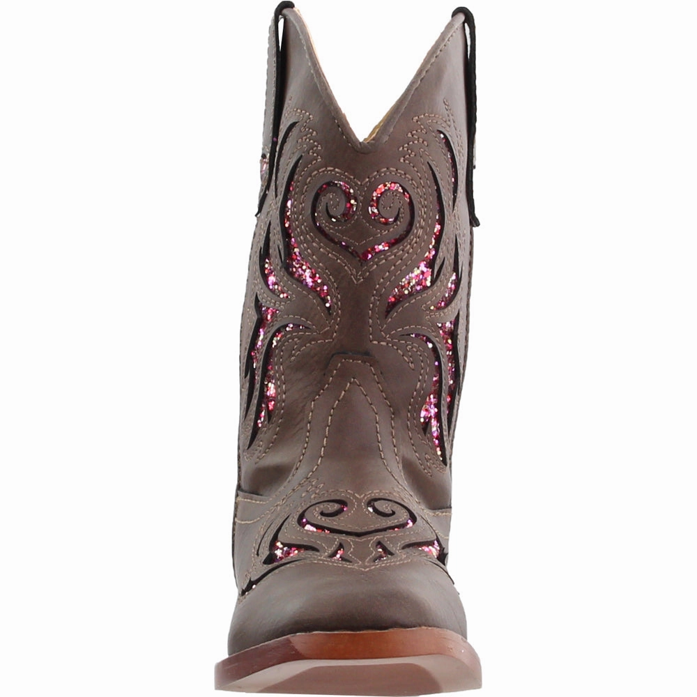 Kinky Boots Musical Glitter Breeze Square Toe Cowboy Boots (Little Kid-Big Kid)