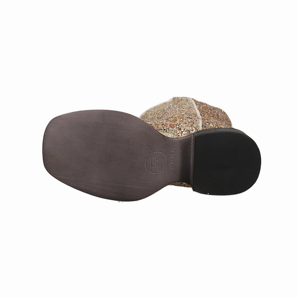 Venttek Boots Glitter Galore Square Toe Cowboy Boots (Little Kid-Big Kid)