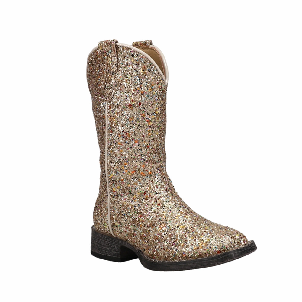 Glitter Galore Square Toe Cowboy Boots (Little Kid-Big Kid) Benefits Of Normatec Boots