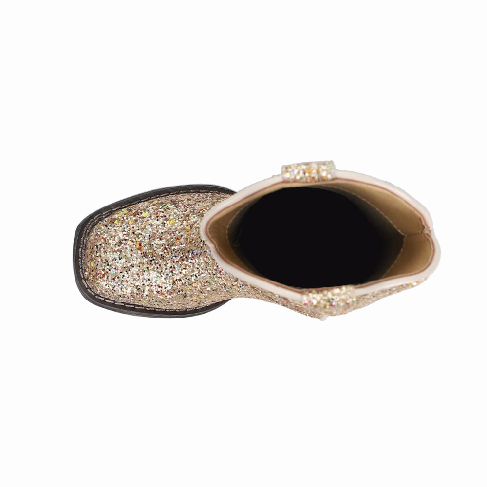 Mucks Boots Glitter Galore Square Toe Cowboy Boots (Little Kid-Big Kid)