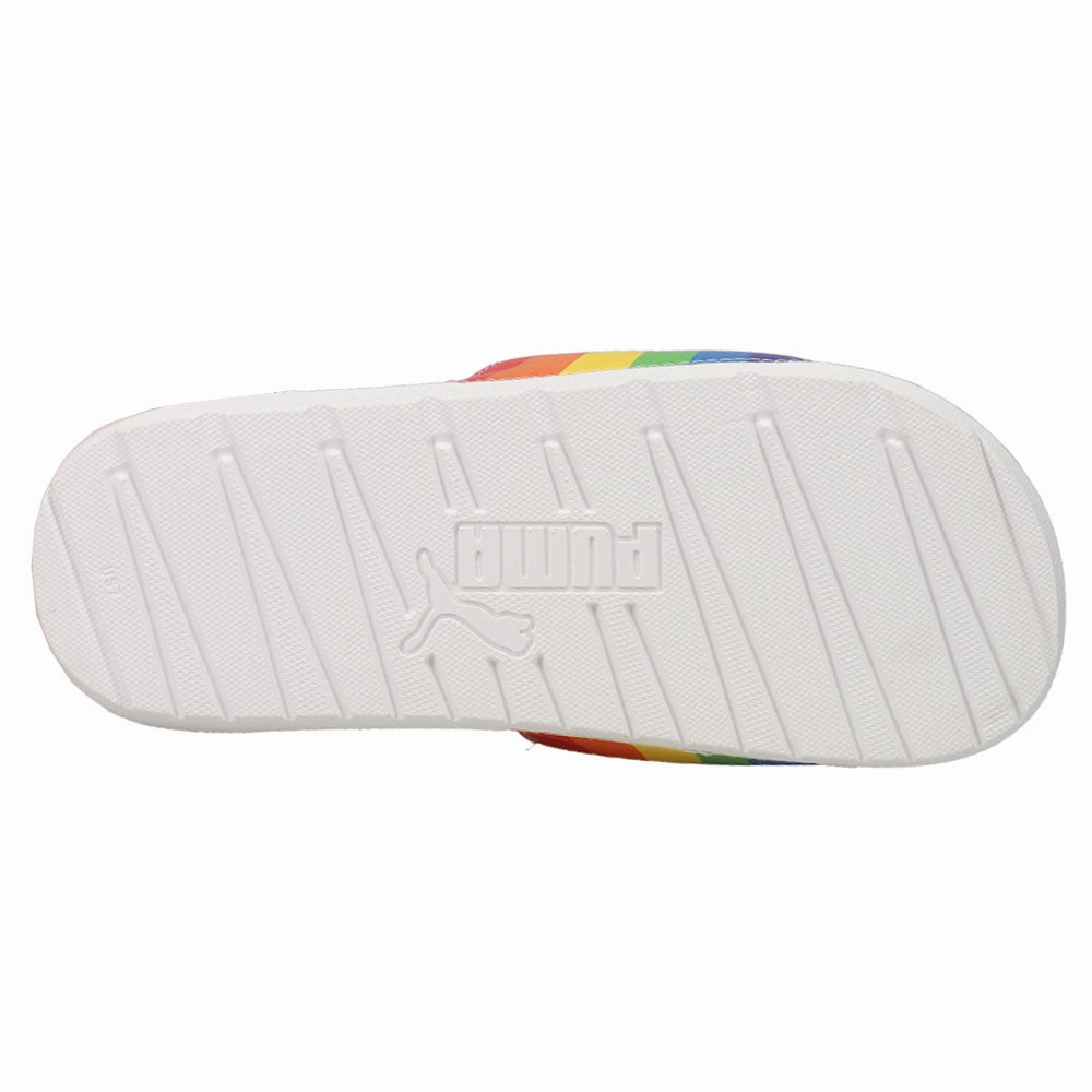 T Strap Sandals Heels Cool Cat Rainbow II Slide Sandals (Big Kid)