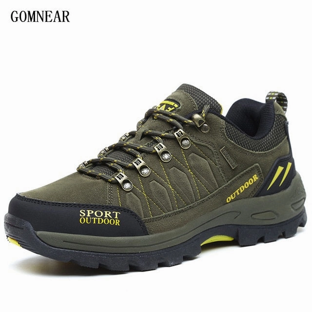 Bondi 6 GOMNEAR Men's Hiking Shoes Male Outdoor Shoes Hiking Antiskid Breathable Trekking Shoes Hunting Tourism Mountain Sneakers Boots