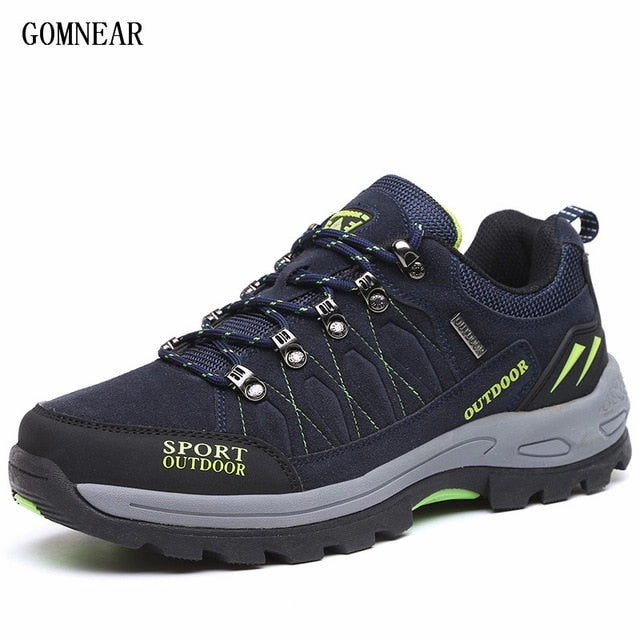 Tallest Shoes GOMNEAR Men's Hiking Shoes Male Outdoor Shoes Hiking Antiskid Breathable Trekking Shoes Hunting Tourism Mountain Sneakers Boots