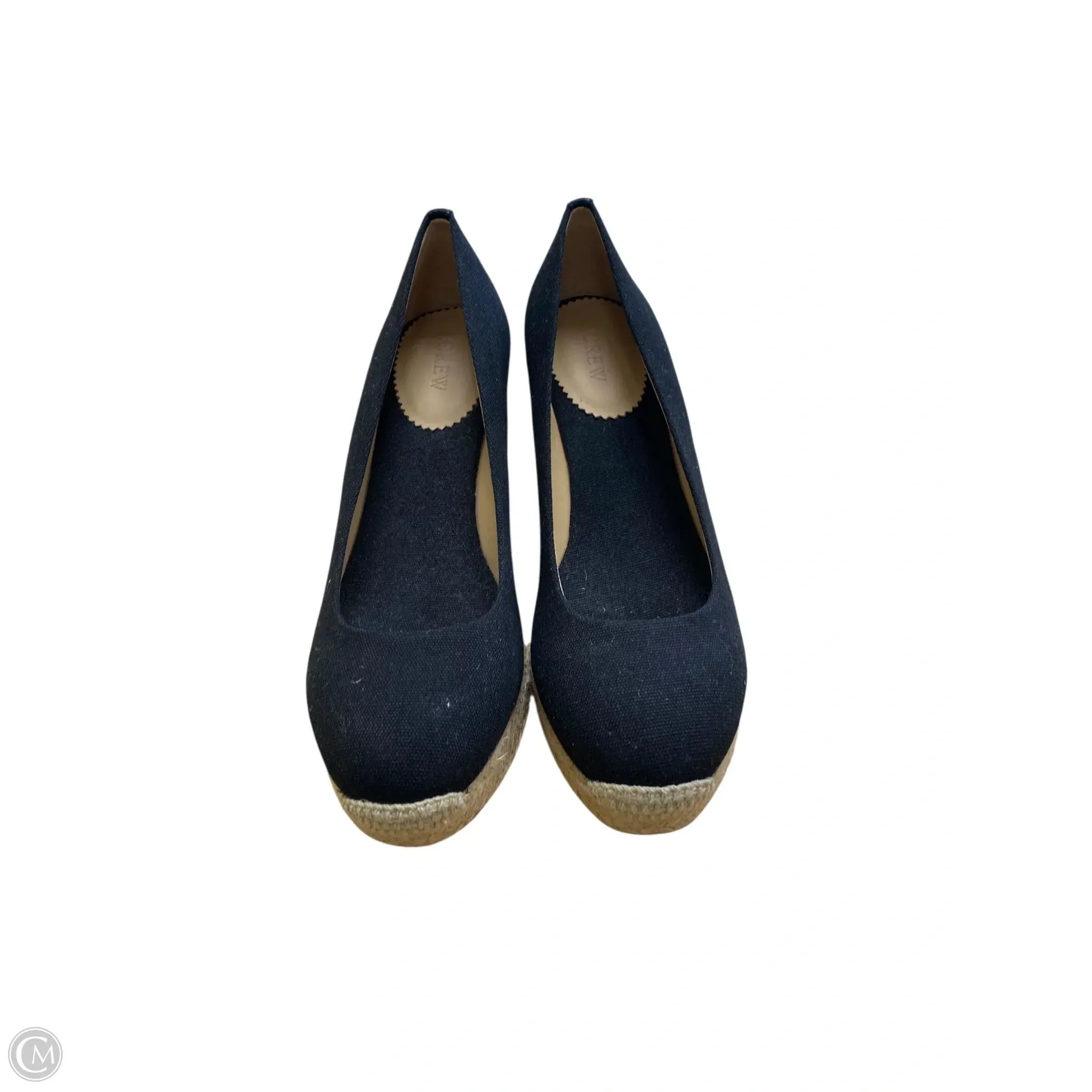 Shoes Heels Wedge By J. Crew In Black, Size: 10 High Heels Crush Fish