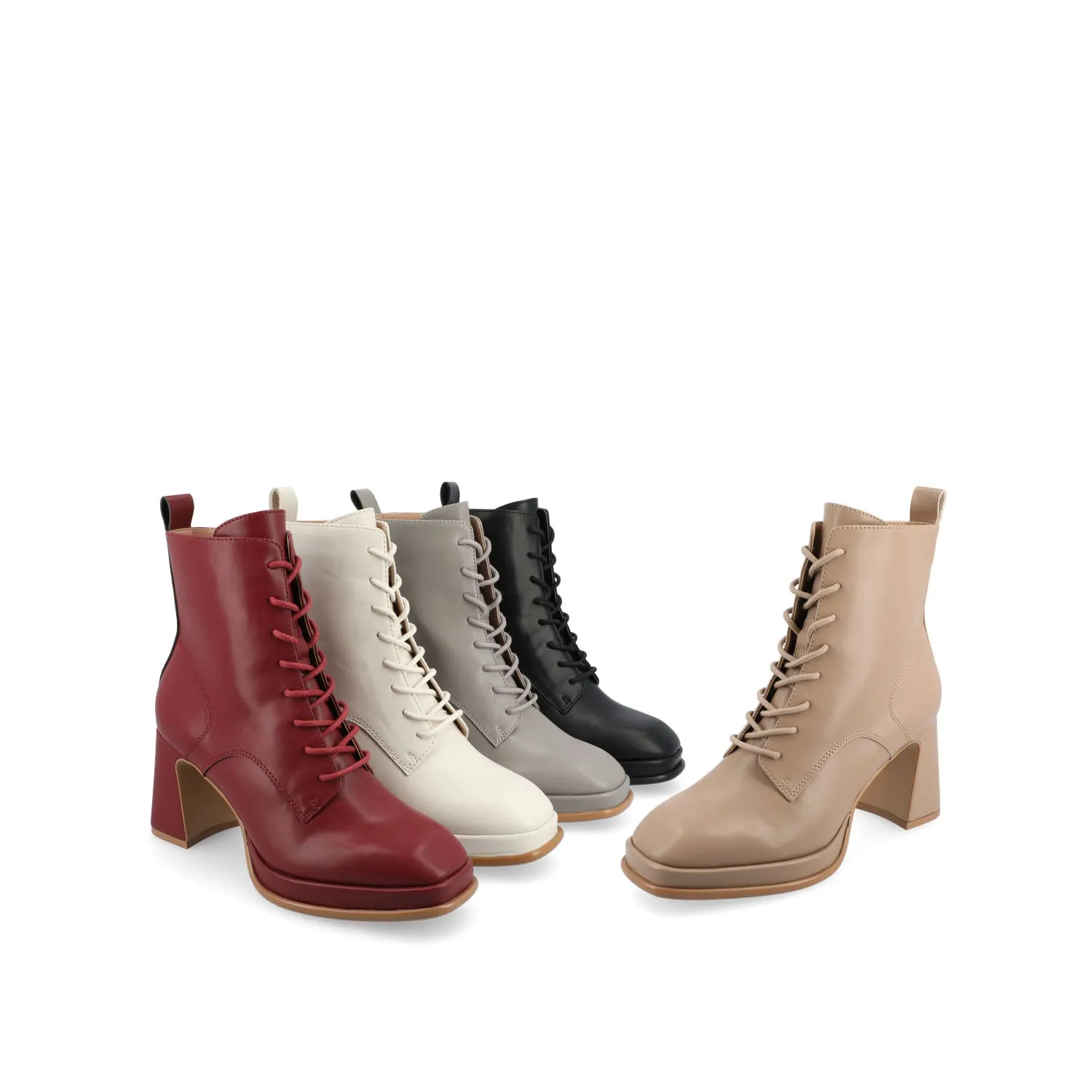 KALINDI LACE-UP BOOTIES IN VEGAN LEATHER Combat Boots Online