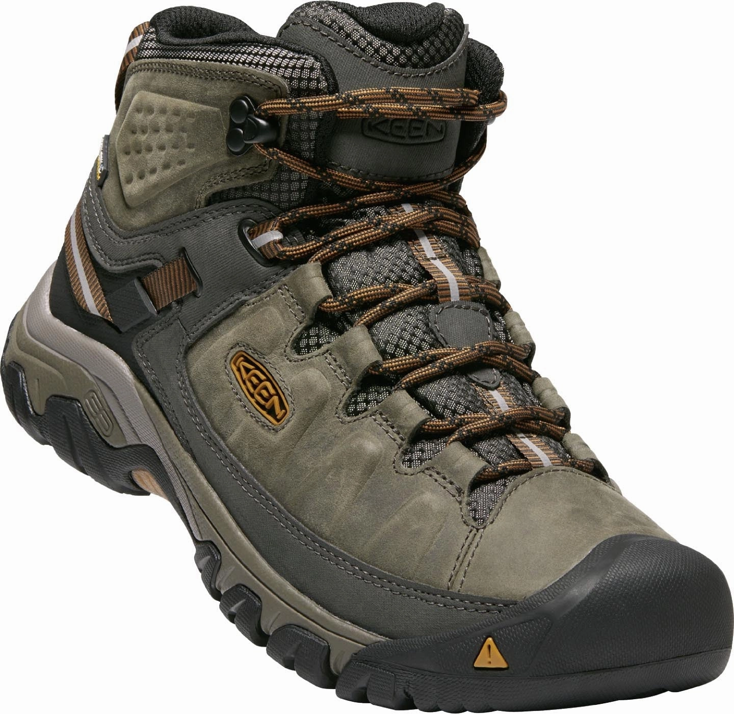 Vasque Breeze Waterproof Hiking Boot Targhee III Mid Waterproof Black Olive/Golden Brown