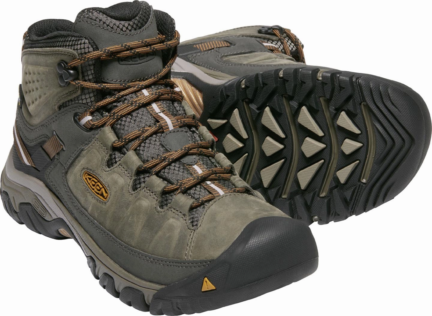 Low Ankle Hiking Boots Targhee III Mid Waterproof Black Olive/Golden Brown