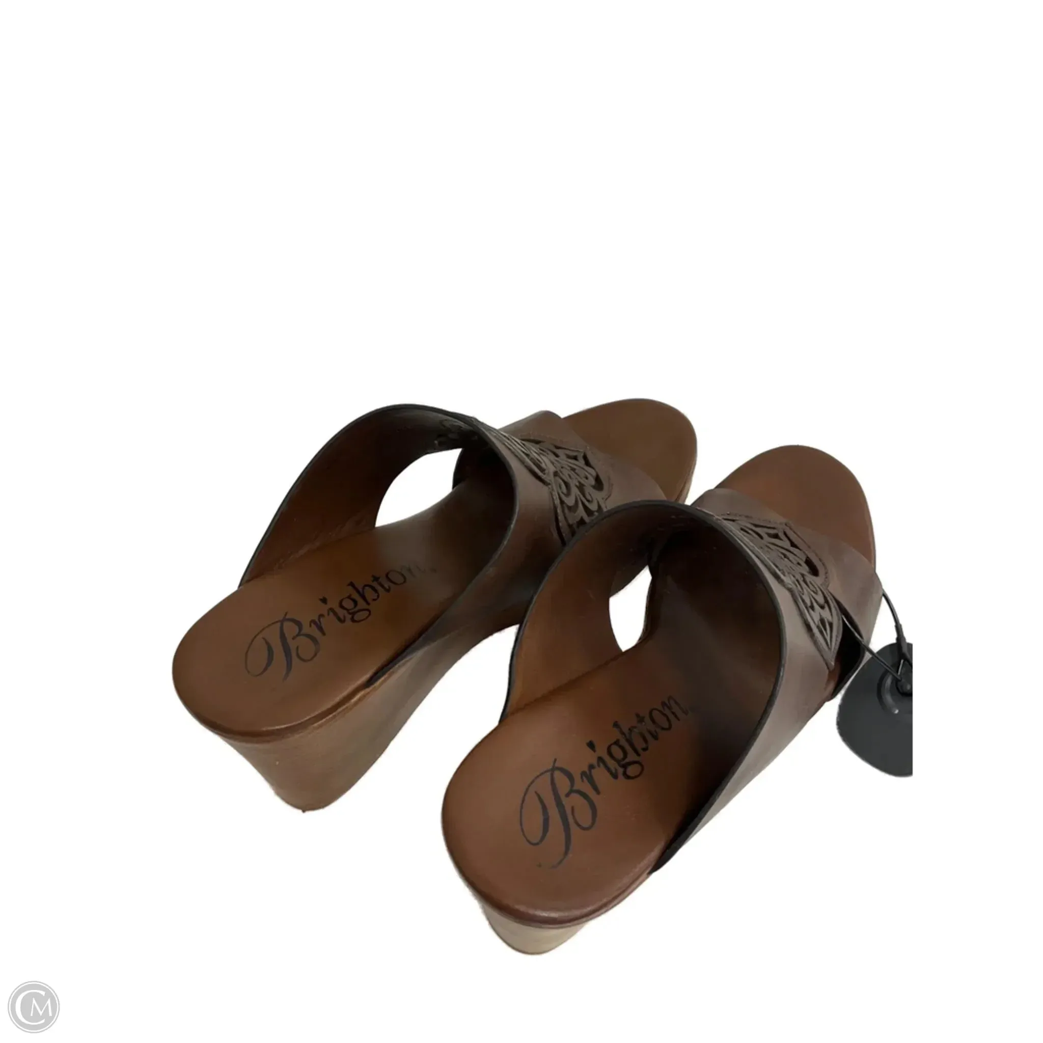 High Heels And Low Lifes Shoes Heels Wedge By Brighton In Brown, Size: 10