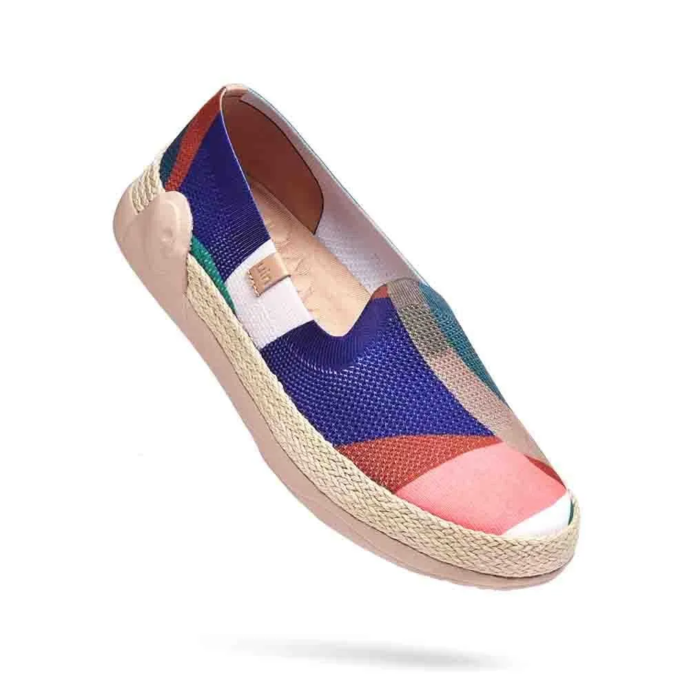 Broad Leaf Marbella Rockstud Espadrille Slide