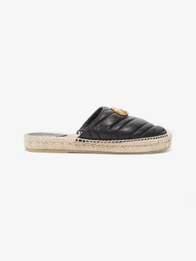 Sam Edelman Leather Espadrilles Gucci GG Flat Espadrille Black Leather EU 38 UK 5