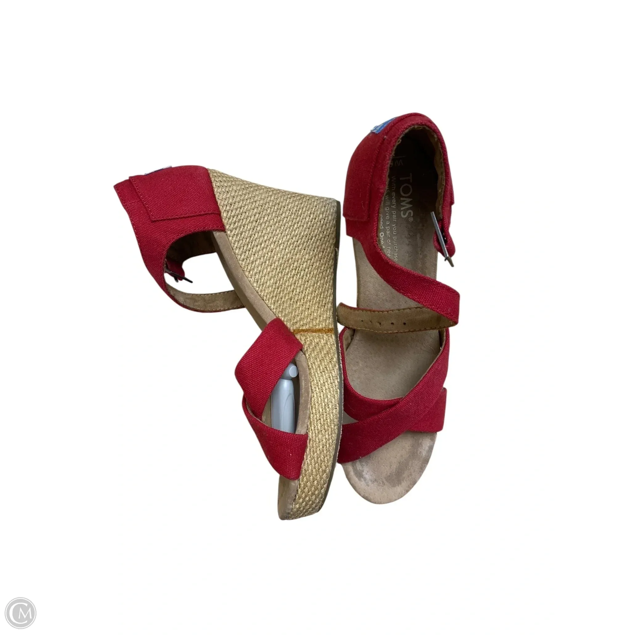 Big Booty And High Heels Shoes Heels Wedge By Toms In Red, Size: 8.5