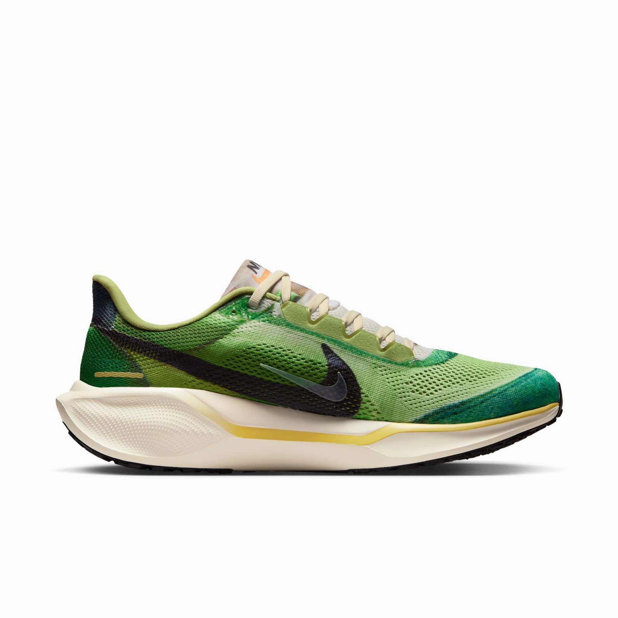Nike Fluorescent Shoes Nike | Men's Pegasus 41 SE Road Running Shoes - Multi-Color/Clear-Vivid Green-Dark Apple