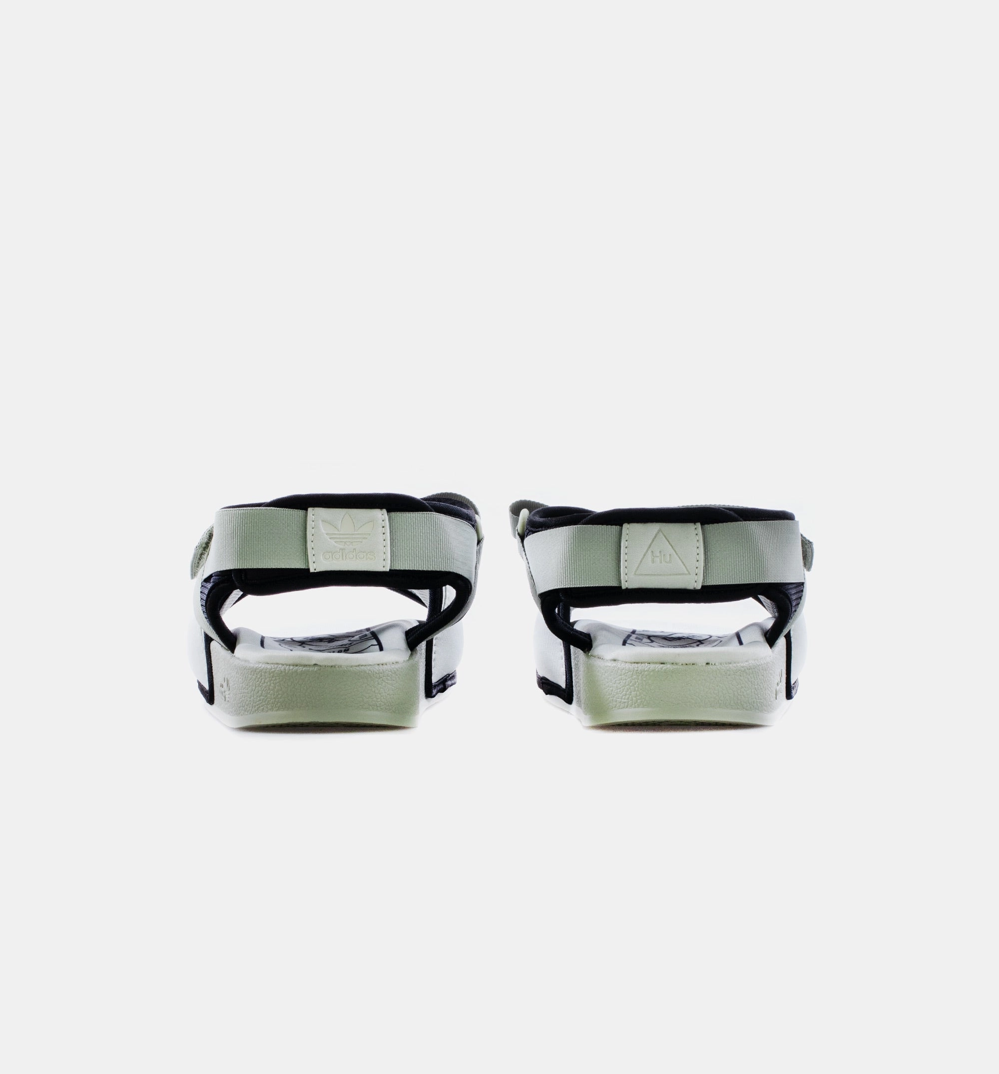 Pharrell Williams Adilette 2.0 Slides Mens Sandals - Halo Green Shadow Slippers