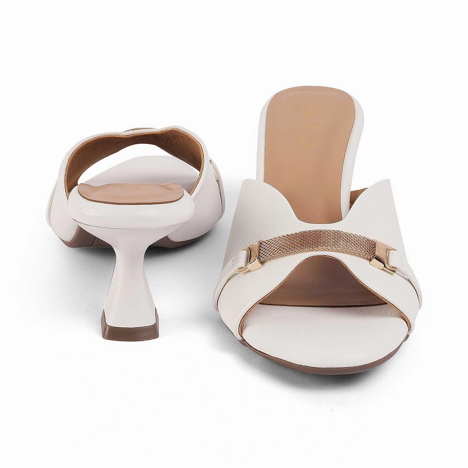 Tresmode Trigger White Women's Dress Heel Sandals Japanese Wooden Sandals