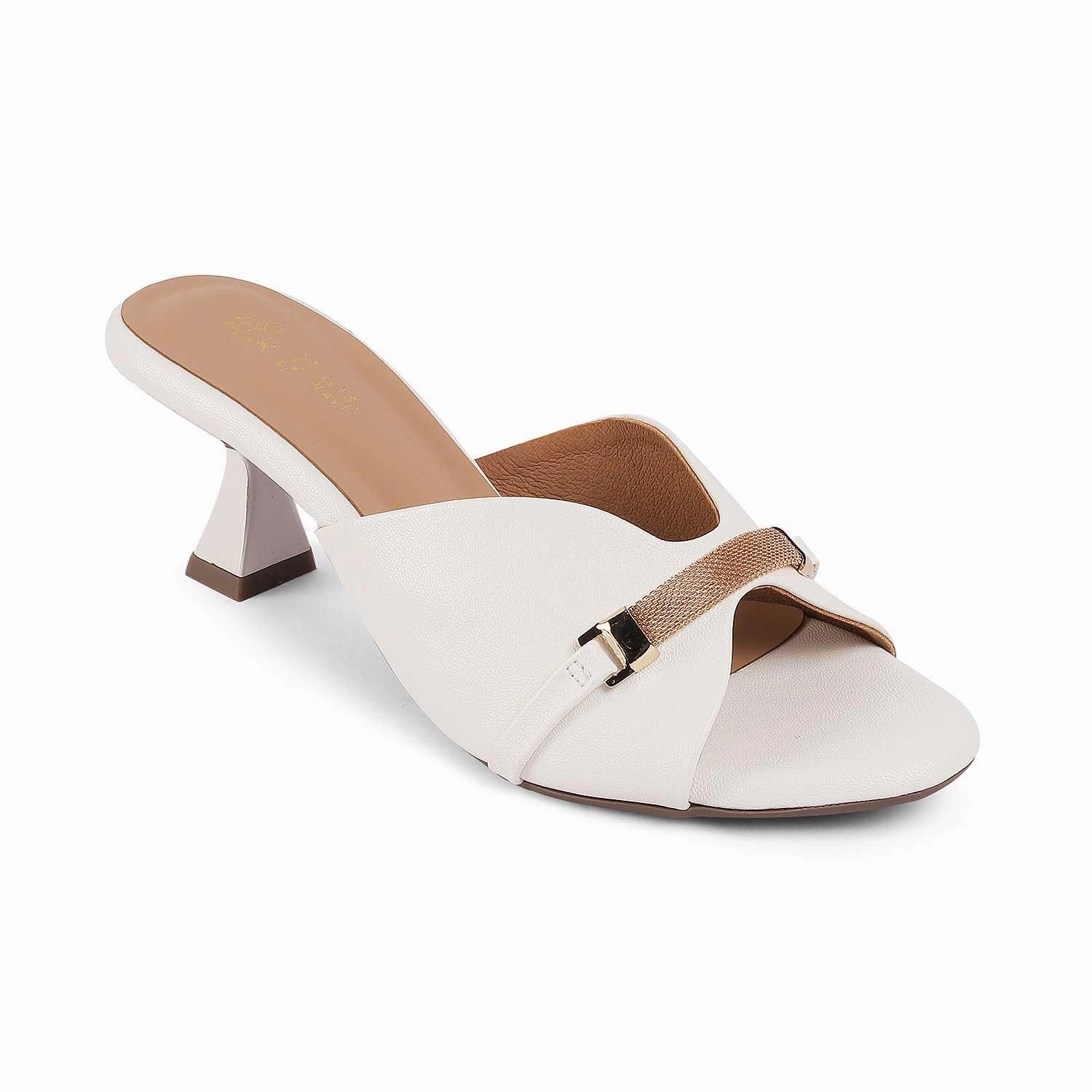 Tresmode Trigger White Women's Dress Heel Sandals Cute Sandals